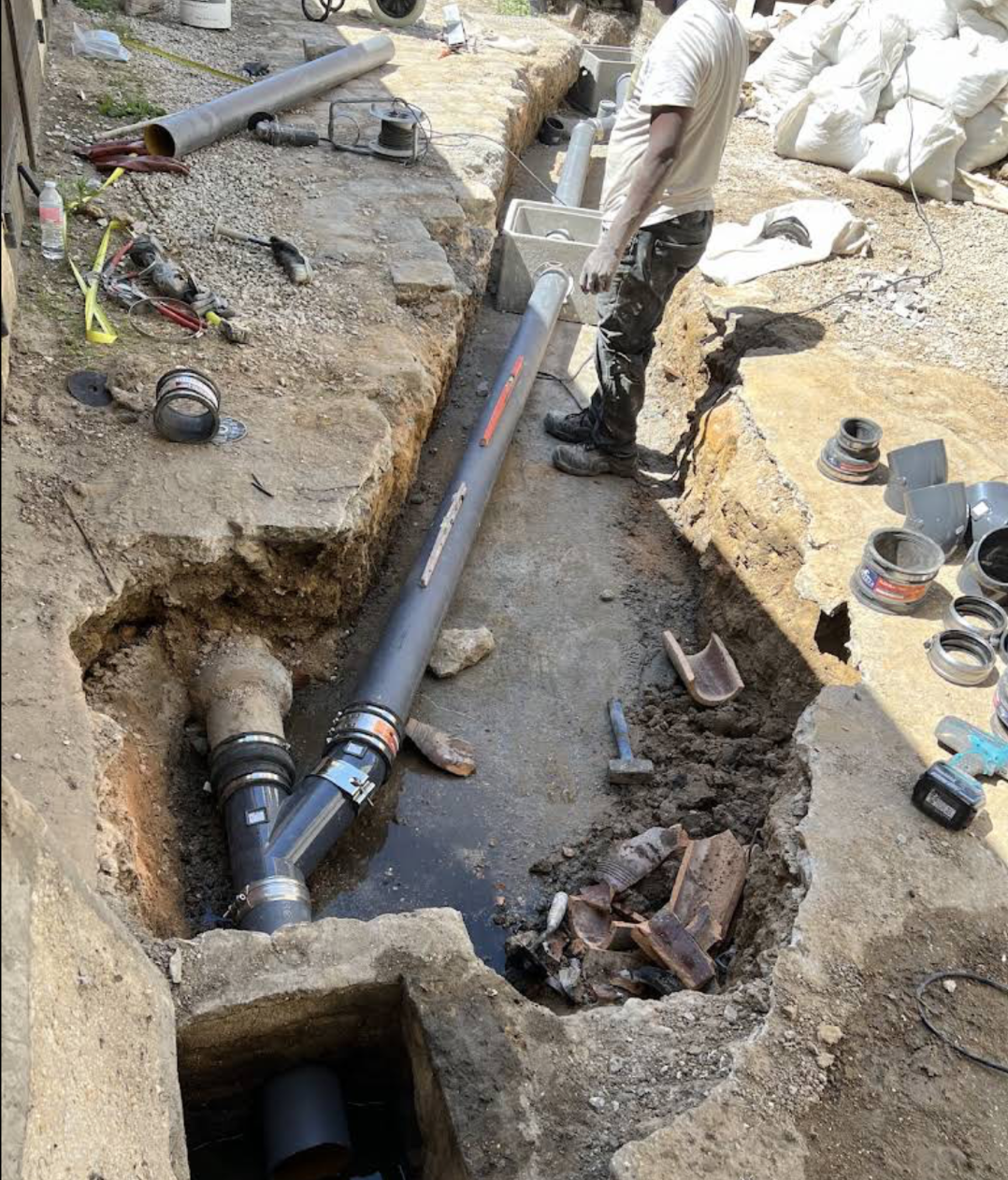 Travaux de plomberie canalisation